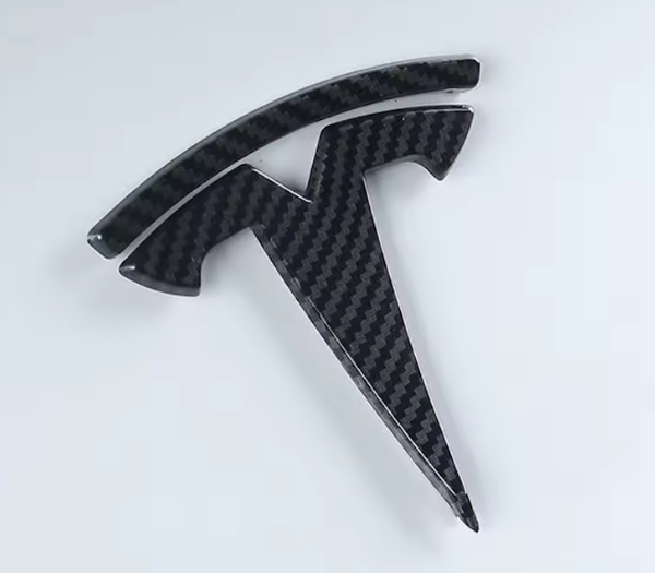 Model 3 tesla carbon fiber logo cover